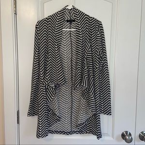 The Limited Black & White Cardigan - Size Small